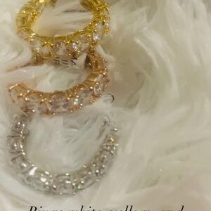 Elegant Gold, Silver, and Rose Gold Hoop Earrings